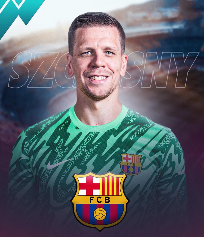 Szczesny sẽ khoác áo Barca theo hợp đồng 1 năm